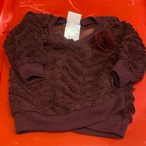 Nannette Brown Textured Kids Sweater